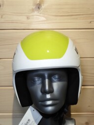 PRILBA UVEX RACE+ WHITE-LIME FIS 53-54CM